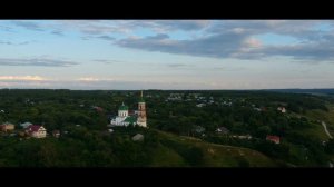 Старый посад и Ильинская церковь с высоты птичьего полета