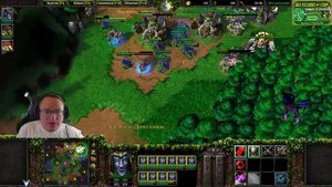 Ночной Warcraft III от Вудуша | Потная катка против корейского орка