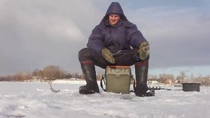 Окунь на "гондурас" в устье реки Сок. Рыбалка в Самаре. Ice fishing for perch.