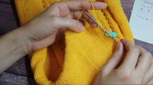 МК джемпер спицами с втачным рукавом. Вяжем перед. Расчет проймы, горловины.