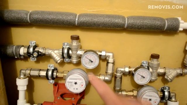 Узел водоснабжения в квартире. ГВС, ХВС + фильтры смотреть онлайн