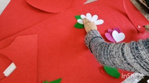 Поделка из фетра, корзина из фетра, фетрдан себет #diy #своимируками #изфетра #корзина #поделка