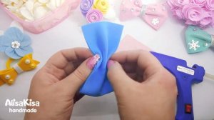 ♥ Бантики из фоамирана за 1 минуту ♥ Foamiran bows for 1 minute