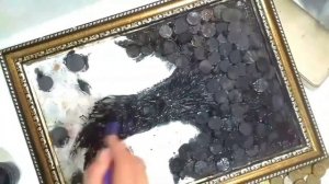 DIY. Денежное дерево своими руками. Панно.