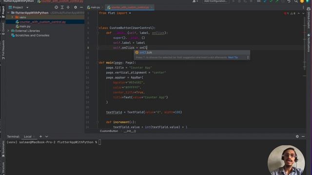 Build your own Custom Controls in Python - Flet (Flutter App Development) | Urdu/Hindi