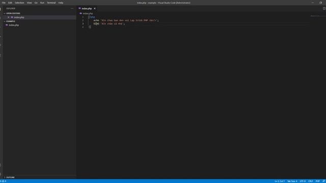 PHP Cơ bản - Bài 2 - Syntax and Comment (Cú pháp và ghi chú)