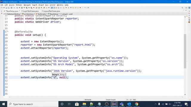18#3 set system info and remove test features in extent reports смотреть онлайн