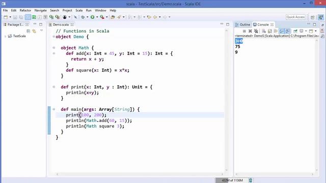 Scala Tutorial 12 - Anonymous Functions + Default Values Function + more ...
