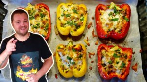 Фаршированные перцы по новому. Stuffed sweet pepper