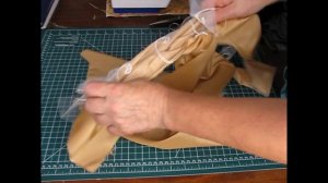 сумочка пакет из  остатков тюля и портьер