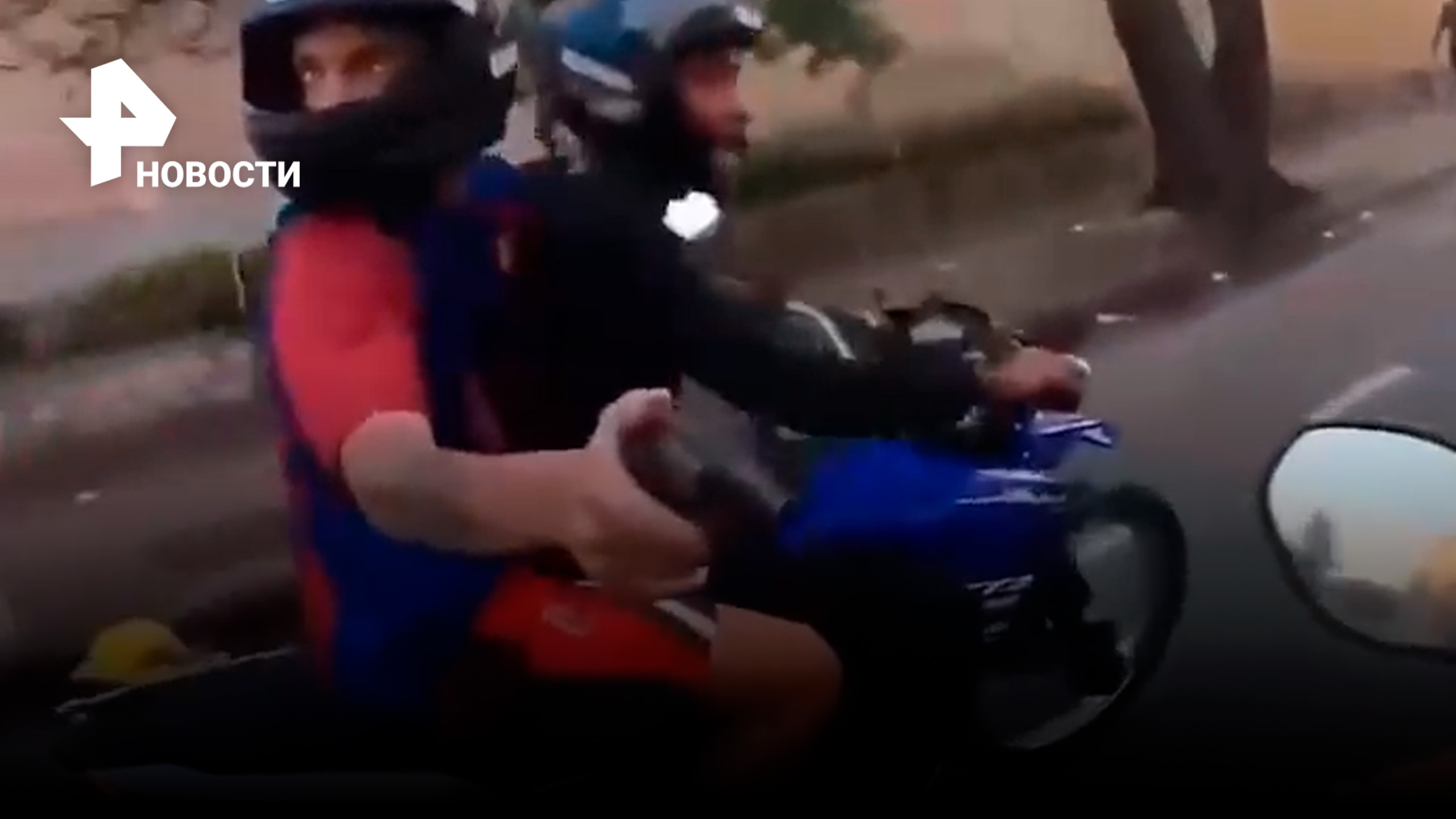 Отжать за 20 секунд: экспресс-ограбление мотоциклиста в Бразилии