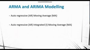 Time Series Analysis ARIMA Autoregressive integrated Moving Average Concept