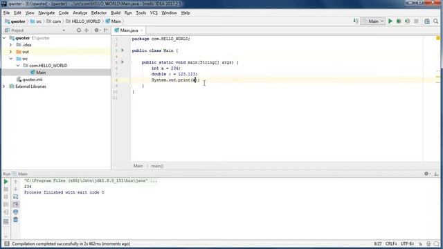 Программирование на Java. Урок 1. Вывод консоли. смотреть онлайн