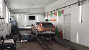 volvo v 40 cc замер мощности сток