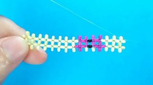 Бабочка ? кольцо из бисера в технике крестик