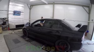Замер мощности Mitsubishi Lancer Evolution VIII