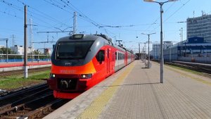 Электропоезд ЭП3Д-0037 станция Нижний Новгород-Московский 28.07.2020