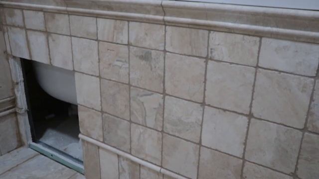 Завершающий этап облицовки ванной натуральным камнем Часть 5. смотреть онлайн