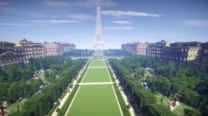 Minecraft - Eiffel Tower in Minecraft - Huge Paris Map Cinematic & Download