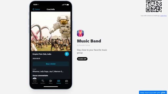 Music App Template Glide смотреть онлайн