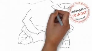 Как нарисовать розу красками для детей