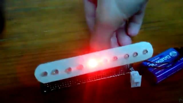 "Бегущий огонь" (CD4017+NE555) смотреть онлайн