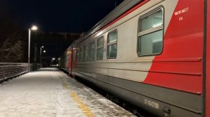 Электропоезда ЭД9Э-0026, ЭД9Э-0037 и мотовоз МПТ 4. Платформа «Автоприбор» Владимирского направлени