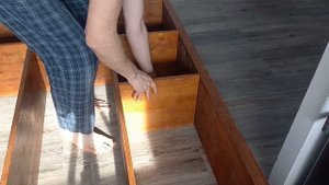 52. DIY Wood bookcase 120$ / Книжный шкаф из мебельных щитов