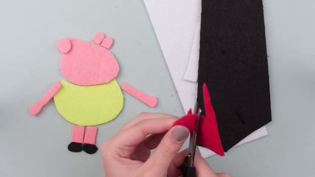 Семья Свинки Пеппы - магниты из фетра своими руками смотреть онлайн