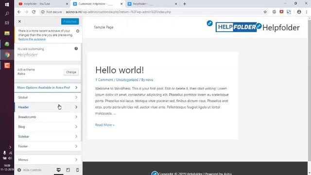 WordPress - Astra Theme Change Footer Background Color смотреть онлайн