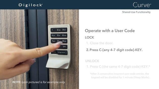 How to Operate with a User Code | Curve Keypad | Basic and Advanced Management | Shared Use смотреть онлайн