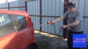 ПРИСПОСОБА ДЛЯ МЫТЬЯ АВТОМОБИЛЯ ИЗ ПЛАСТИКОВОЙ КАНИСТРЫ