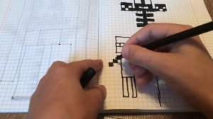 Как нарисовать три маленьких рисунка:визер,голем,эндермена.