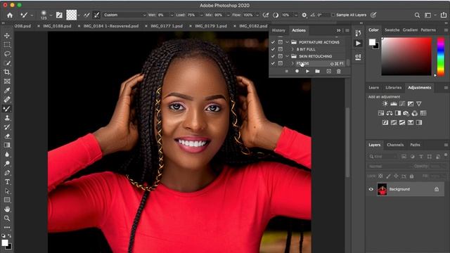 Skin Retouching Actions | How To Create & Save Skin Retouching Actions In Photoshop смотреть онлайн