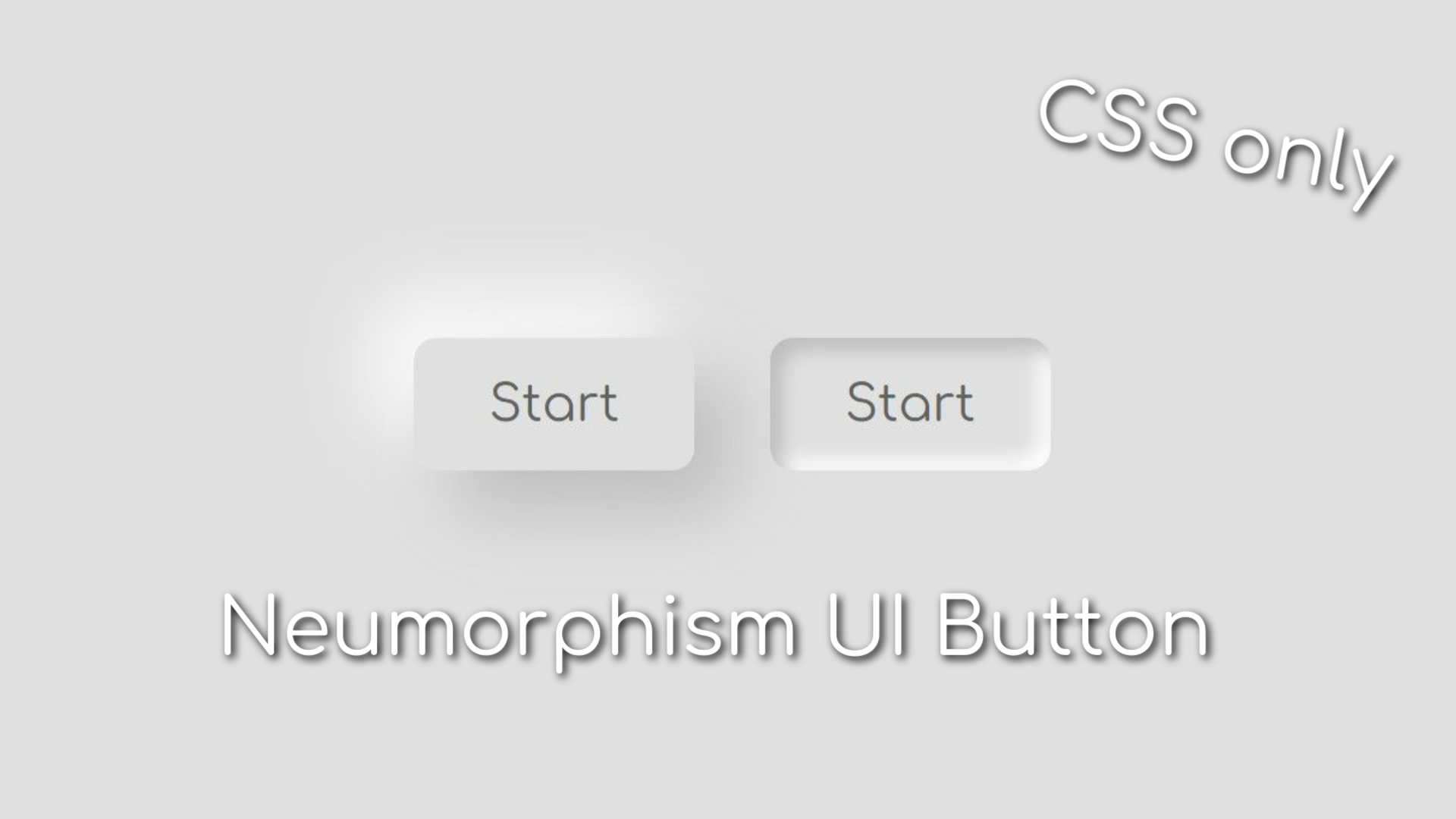 Неоморфная кнопка | Neumorphism UI Button | html css