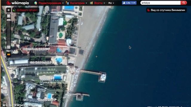 Прогулка по карте № 1: пляжные отели 3-4* в Кемере (Турция). Полная версия.