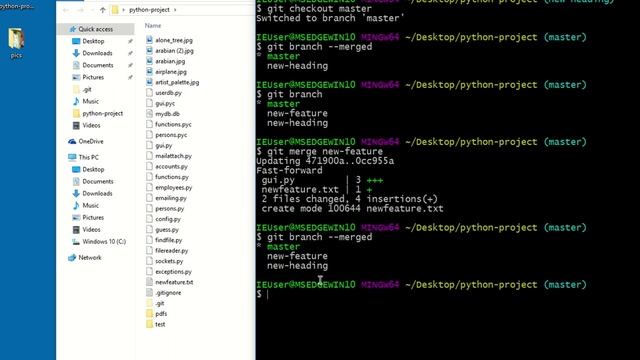 15 merging one branch into another | Git Course смотреть онлайн