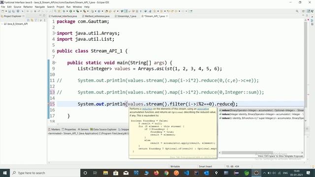 Java 8 Stream API | filter method смотреть онлайн