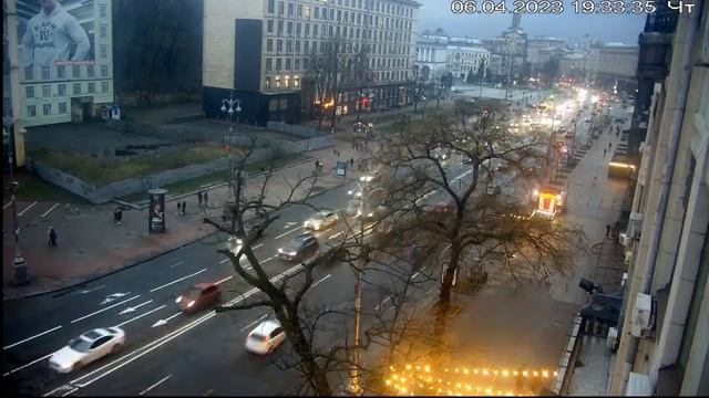 Веб-камера Киев Европейская площадь + Майдан 2023 04 07 смотреть онлайн