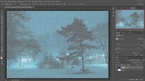 Эффект падающего снега в Photoshop