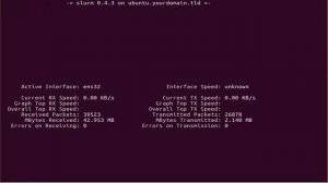 How To Monitor Network Load in Ubuntu With slurm Tool