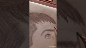 Рисуем портрет в профиль карандашом .