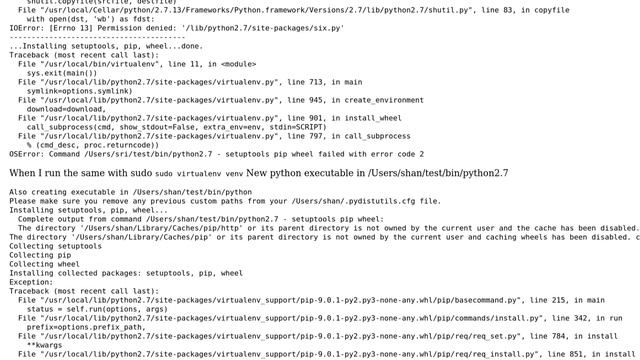Apple: Python virtualenv not working on MacOS Seirra смотреть онлайн