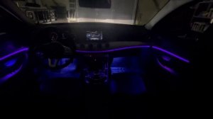 Mercedes W213 - Подсветка салона Amber Light