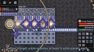 Using solar panels to power structures in mindustry