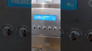Кофемашина GAGGIA TITANIUM демонстрация работоспособности.