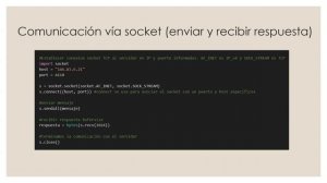 Comunicación vía socket utilizando python (modelo cliente-servidor)