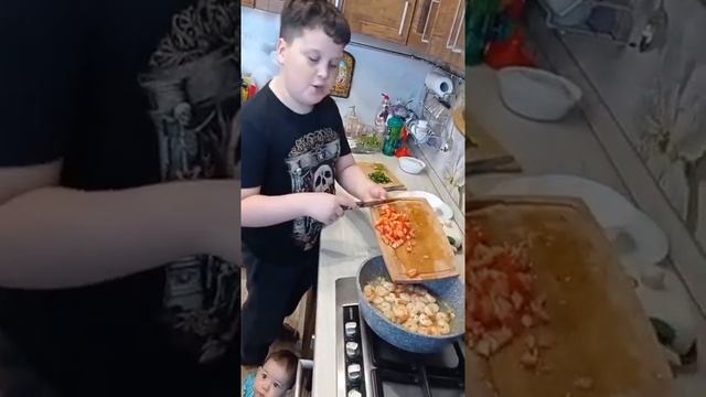 паста с креветками в сливочном соусе смотреть онлайн