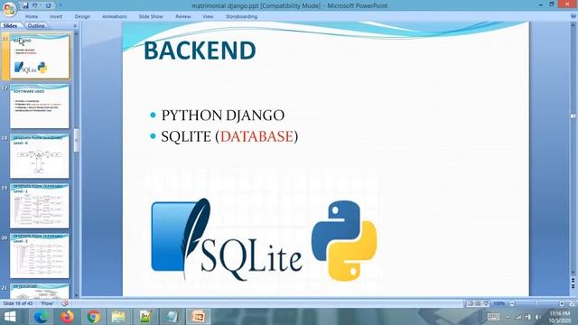 PPT - Online Matrimonial System Project PPT || Python Django Project PPT
