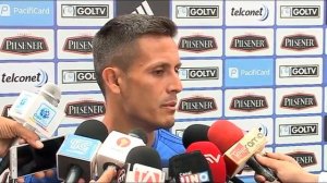 Marcos Mondaini en el entrenamiento de Emelec